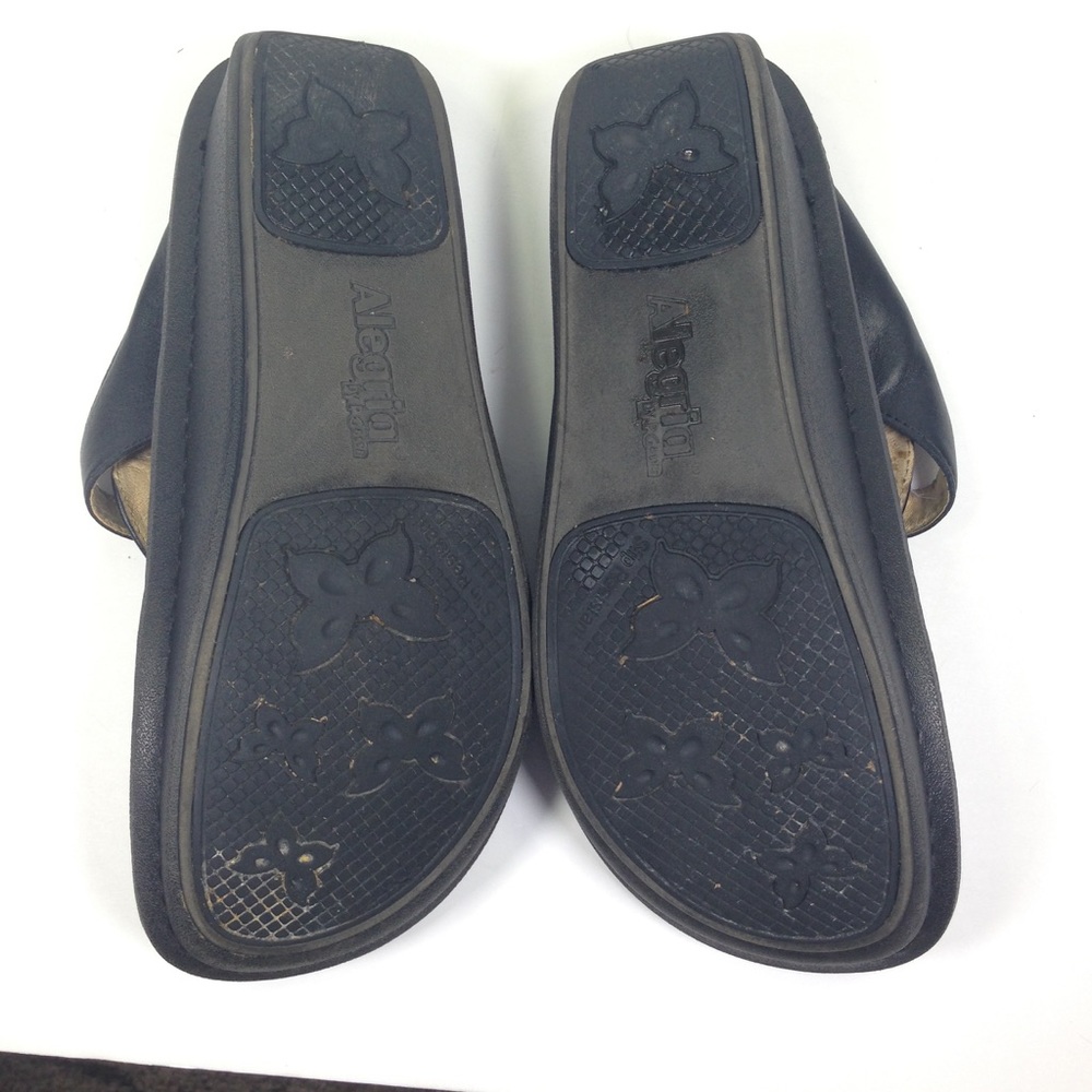 ALEGRIA Patent Leather Mules Ladies Sz38/ 7.5-8 - Picture 5 of 6